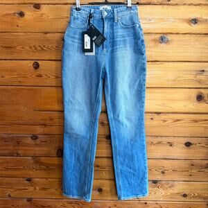 NWT Paige Knockout Straight Leg Jeans 25 Mosaic